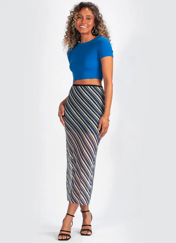 Colcci - Saia em Tule Estampado 6