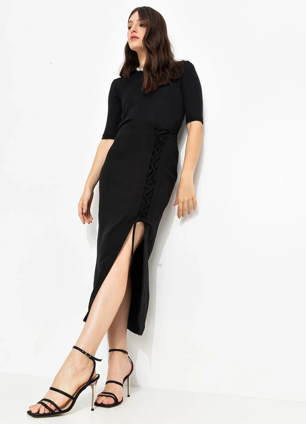 You Premium - Saia em Viscose Preto 10