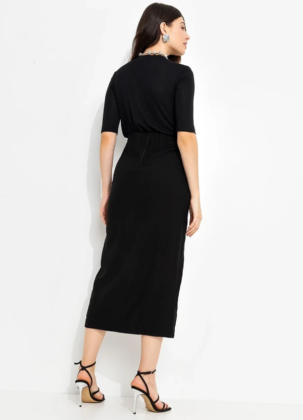 You Premium - Saia em Viscose Preto 4