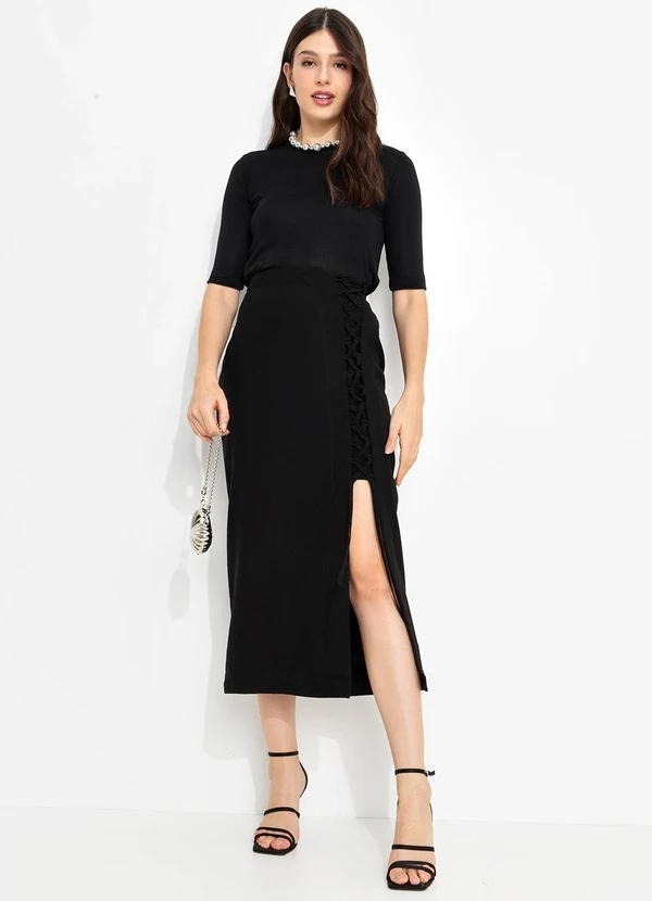 You Premium - Saia em Viscose Preto 7