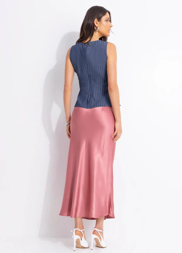 Colcci - Saia em Viscose Rosa 2