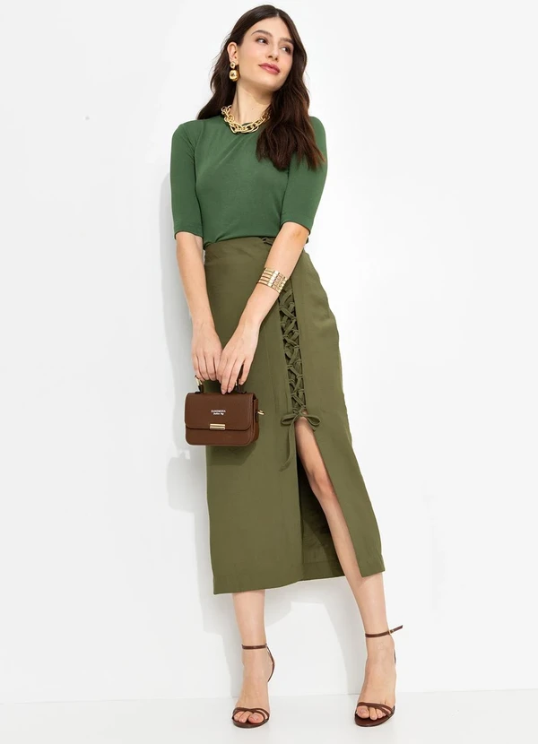 You Premium - Saia em Viscose Verde 3