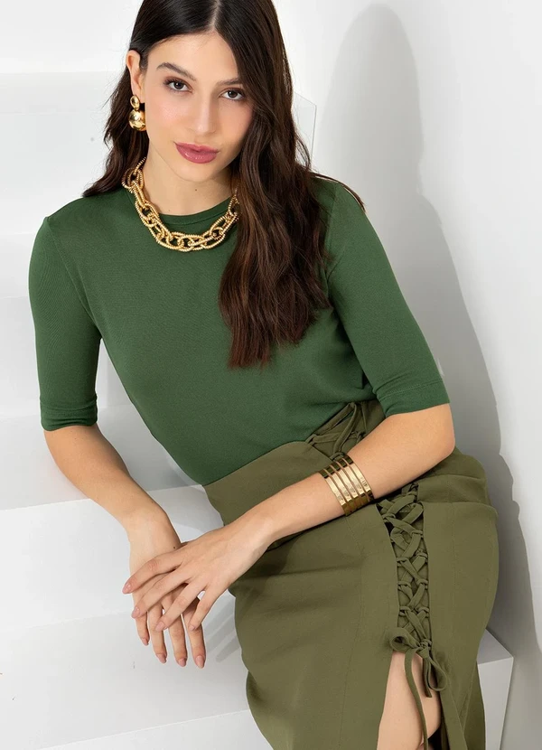 You Premium - Saia em Viscose Verde 4