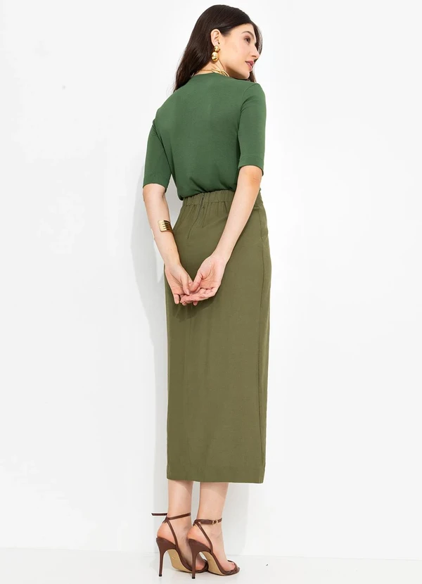 You Premium - Saia em Viscose Verde 7