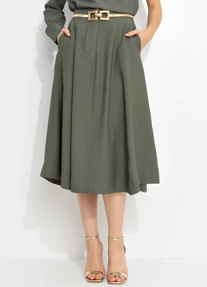 You Premium - Saia em Viscose Verde - YOU PREMIUM