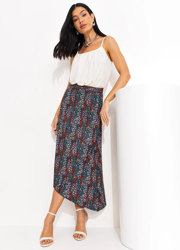 Quintess - Saia Envelope Onça Marrom com Amarração