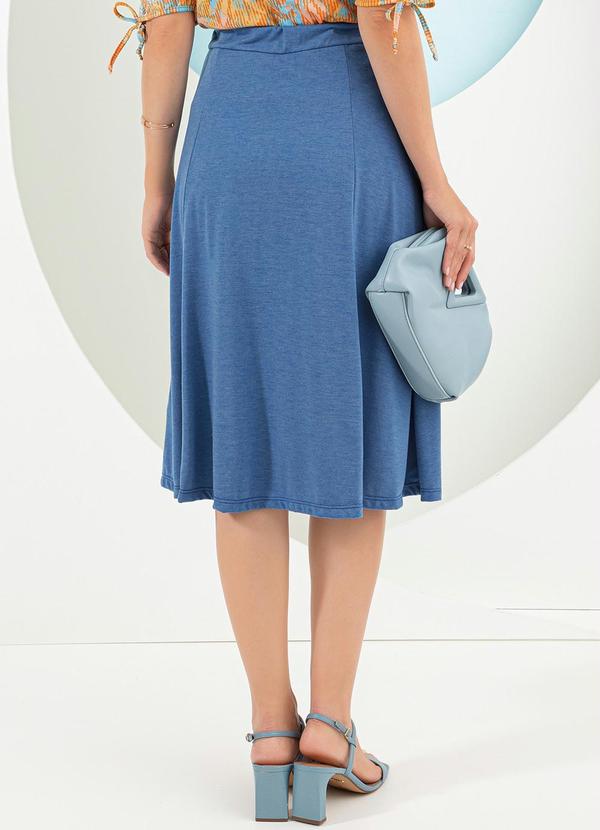 Rosalie - Saia Evasê Azul 2