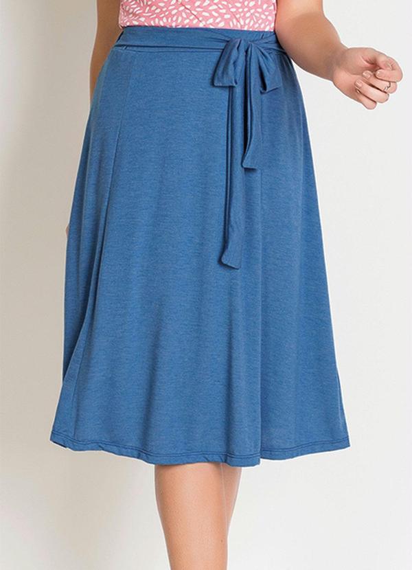 Rosalie - Saia Evasê Azul 3