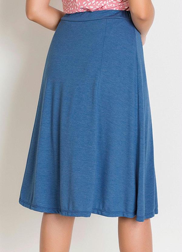 Rosalie - Saia Evasê Azul 4