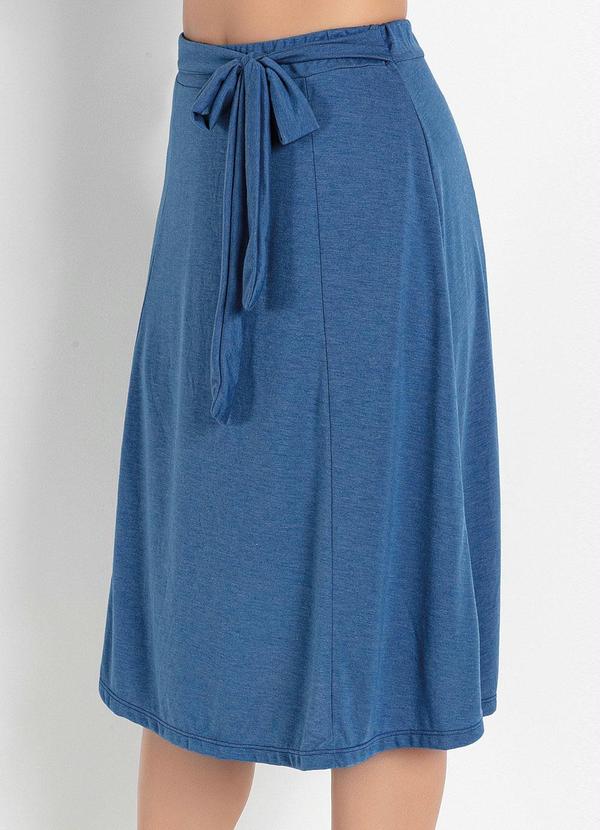 Rosalie - Saia Evasê Azul 7