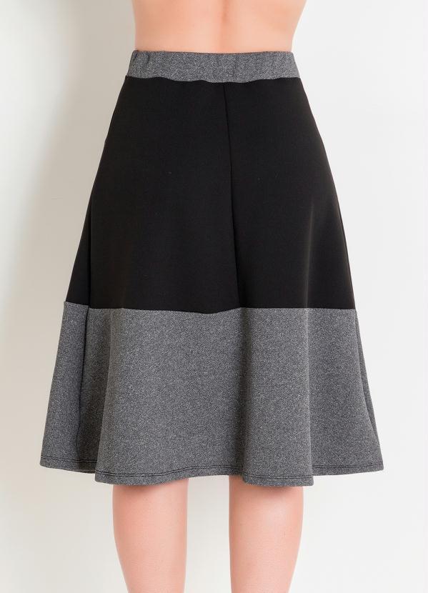 Outlet - Saia Evasê Bicolor Moda Evangélica 2