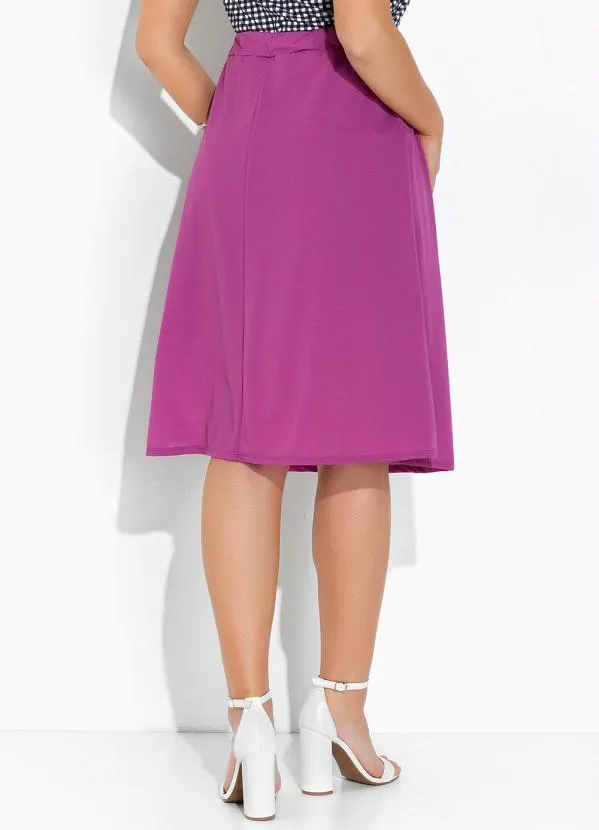 Rosalie - Saia Evasê Roxa 2