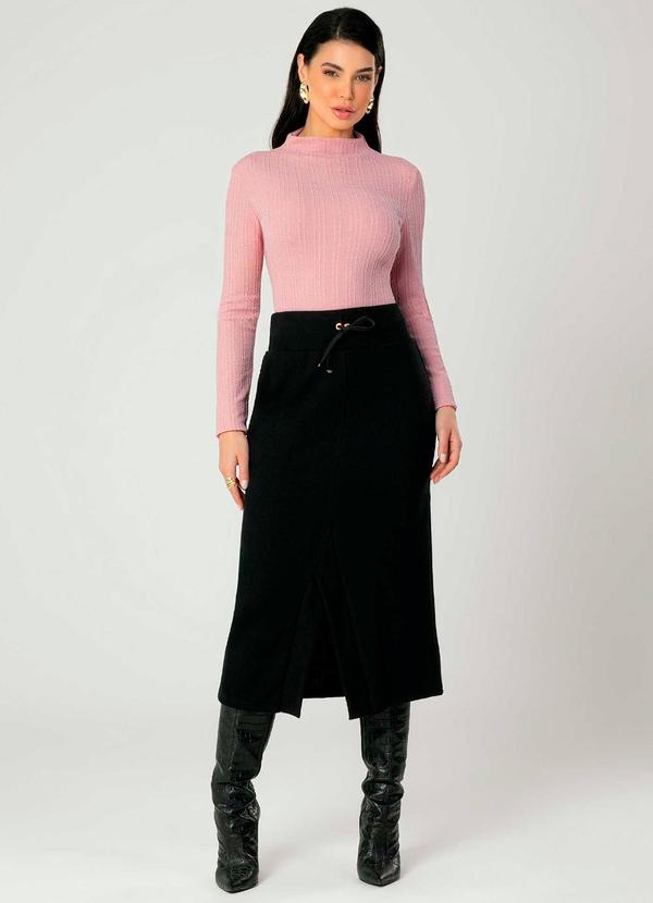 Gris - Saia Feminina Adulta Conforto Preto 2