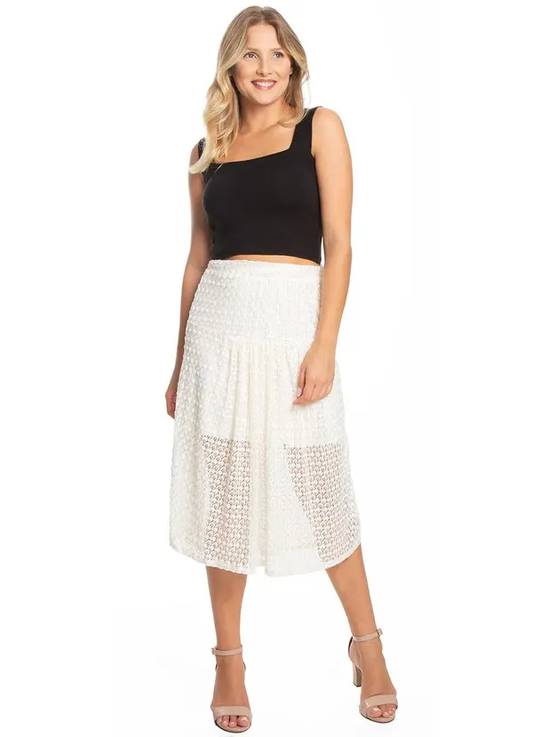 Endless - Saia Feminina Bege 3