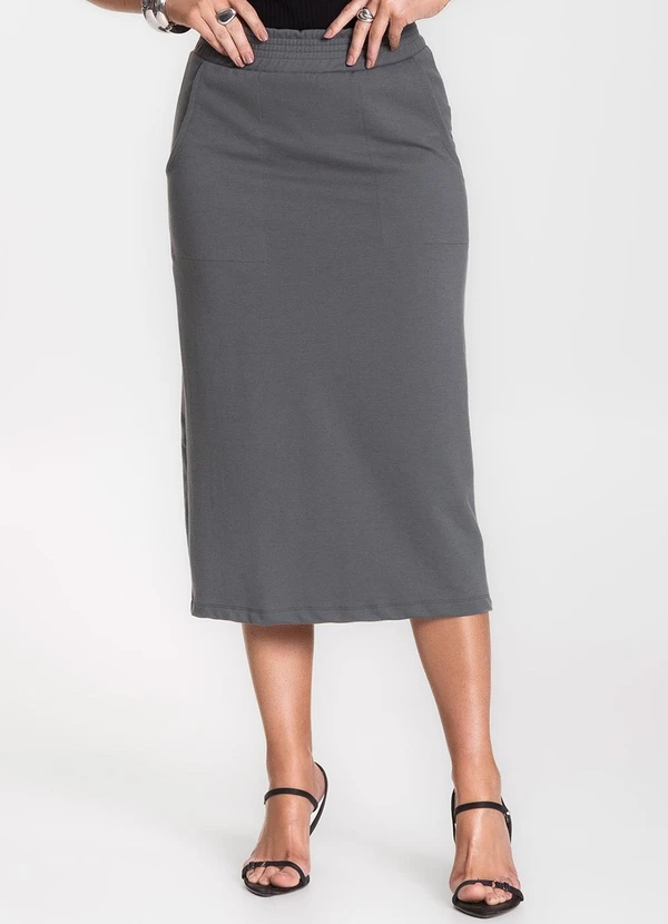 Select - Saia Feminina Cinza