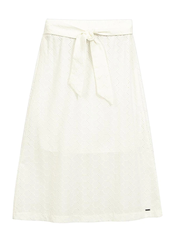 Marialícia - Saia Feminina Laise Bege