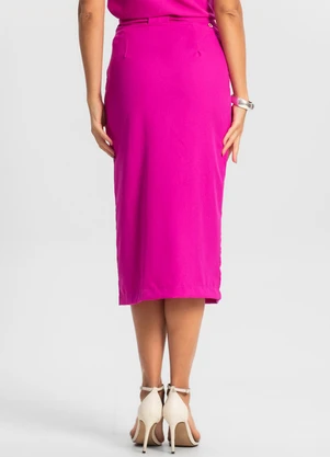 Endless - Saia Feminina Midi Rosa - ENDLESS
