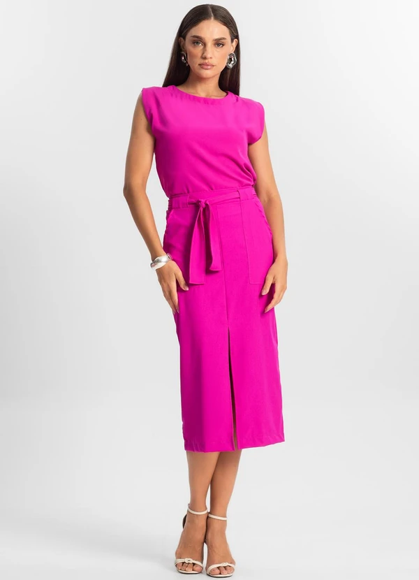 Endless - Saia Feminina Midi Rosa 3