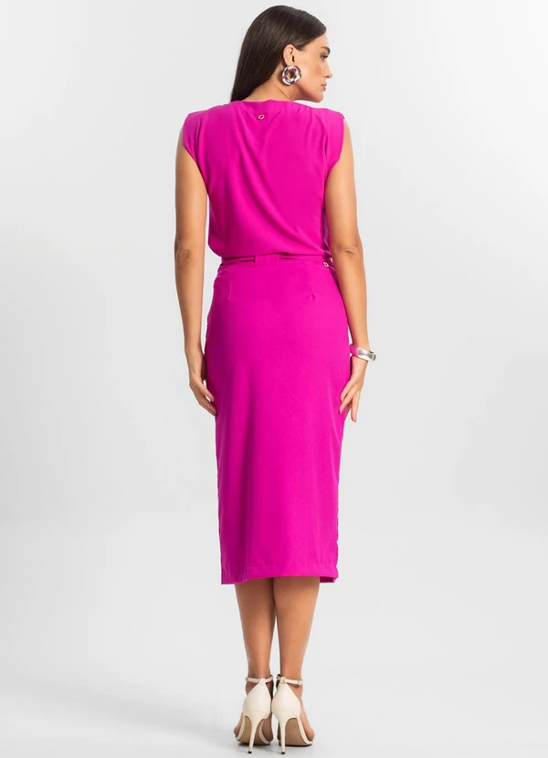 Endless - Saia Feminina Midi Rosa 4