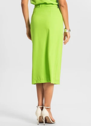 Endless - Saia Feminina Midi Verde - ENDLESS