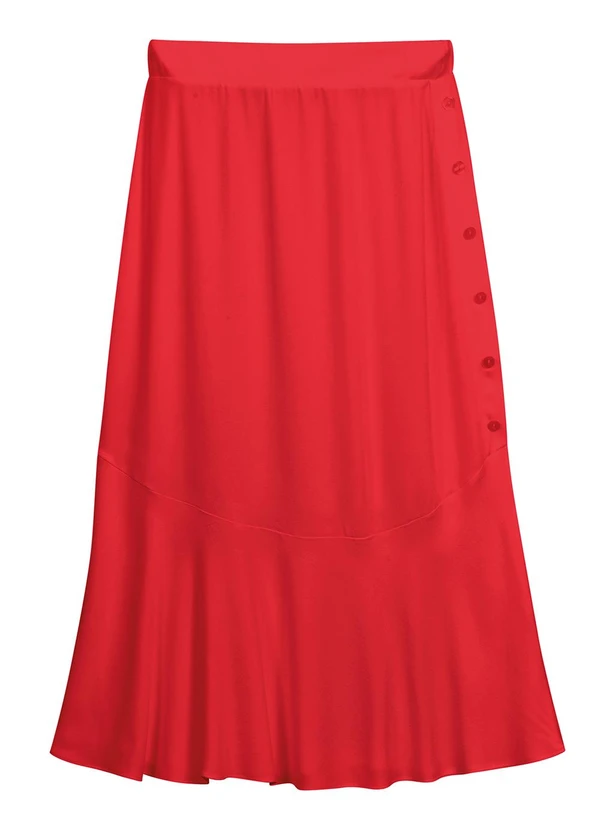 Marialícia - Saia Feminina Vermelho 4