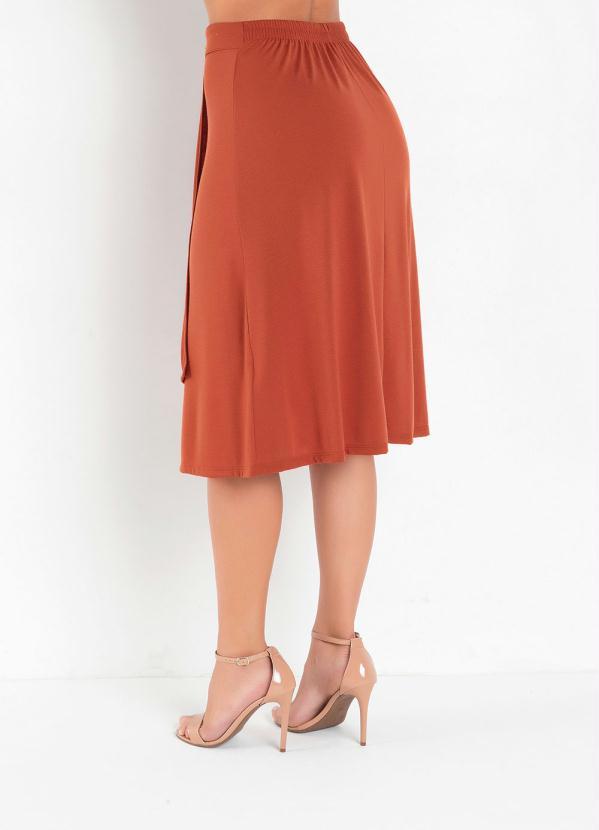 Outlet - Saia Ferrugem com Sobreposição Moda Evangélica 2