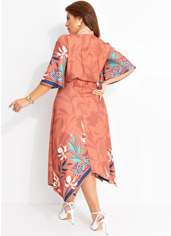 Quintess - Saia Floral Artístico em Malha Fria 12