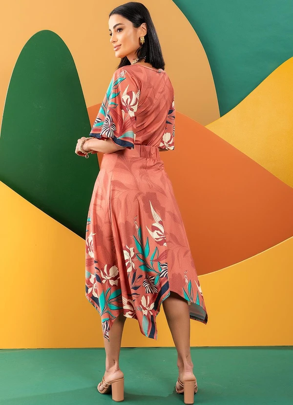 Quintess - Saia Floral Artístico em Malha Fria 8