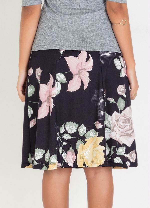Rosalie - Saia Floral Moda Evangélica Evasê 2