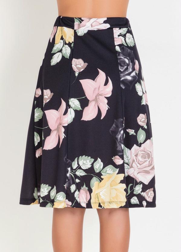 Rosalie - Saia Floral Moda Evangélica Evasê 6