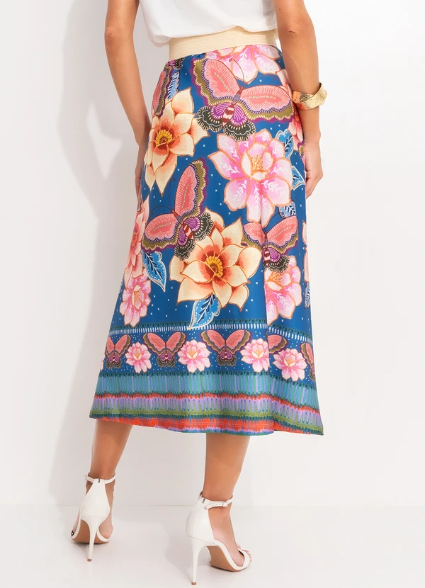 Quintess - Saia Floral Natureza em Malha Fria 5