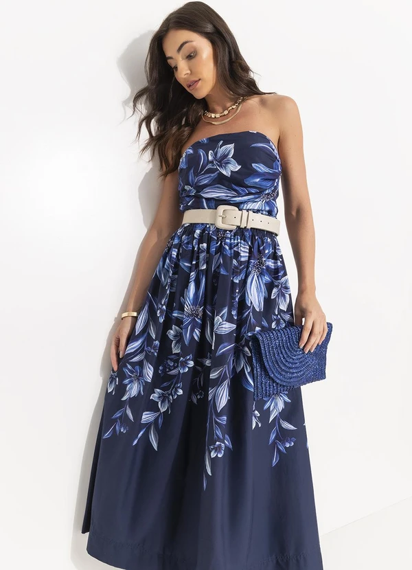 Farm - Saia Floral Tati Azul 12