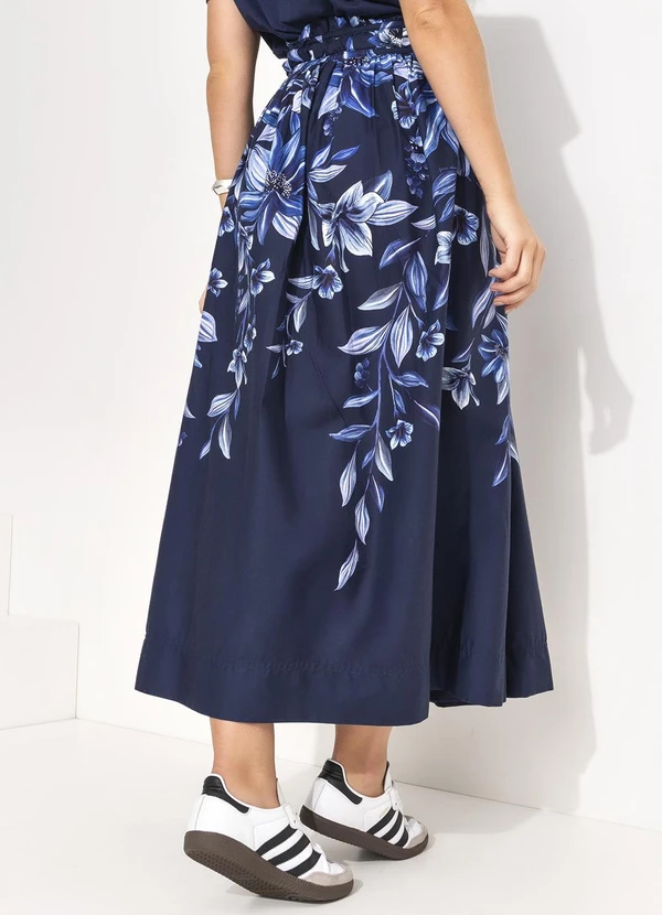 Farm - Saia Floral Tati Azul 2