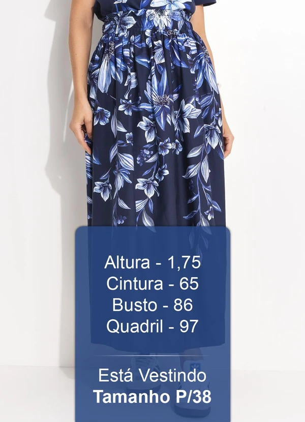 Farm - Saia Floral Tati Azul 6