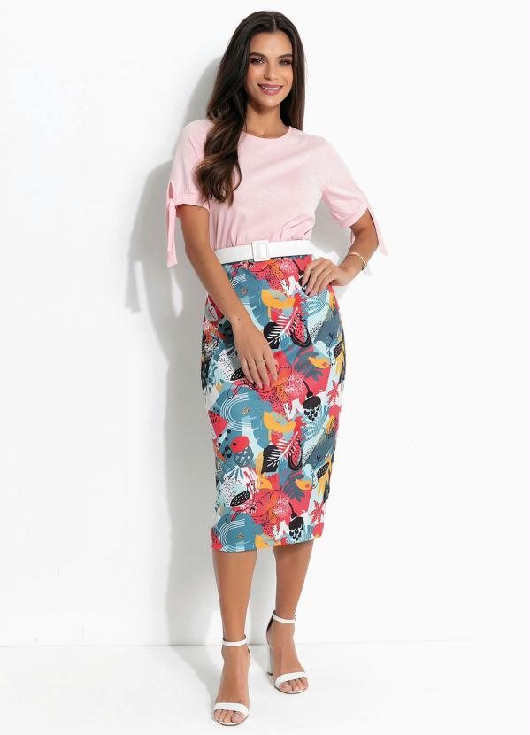 Outlet - Saia Folhagem Vermelha 3