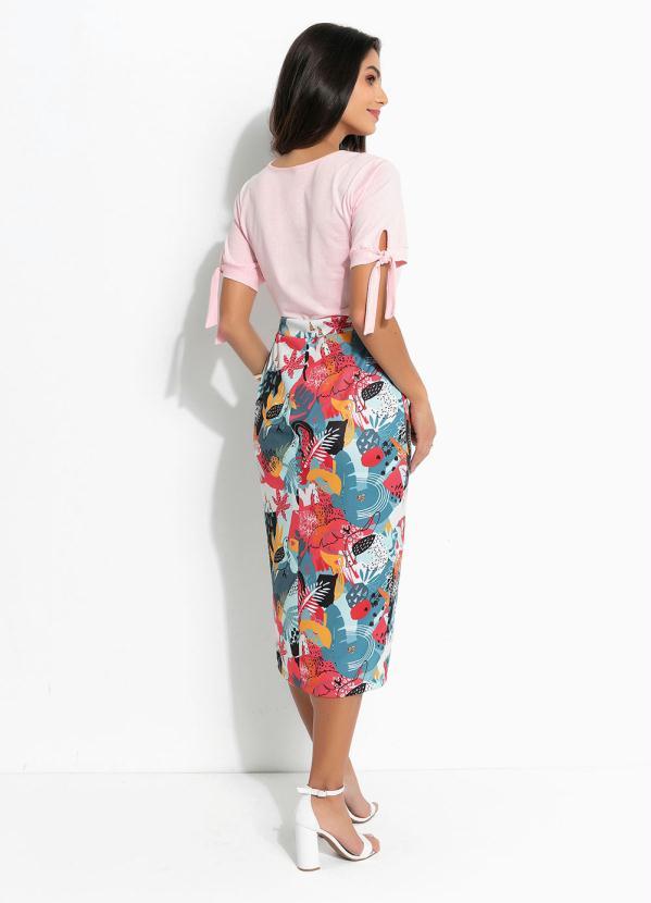 Outlet - Saia Folhagem Vermelha 4