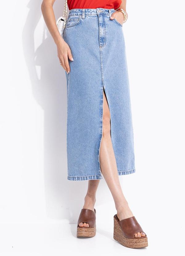 Colcci - Saia Jeans Azul