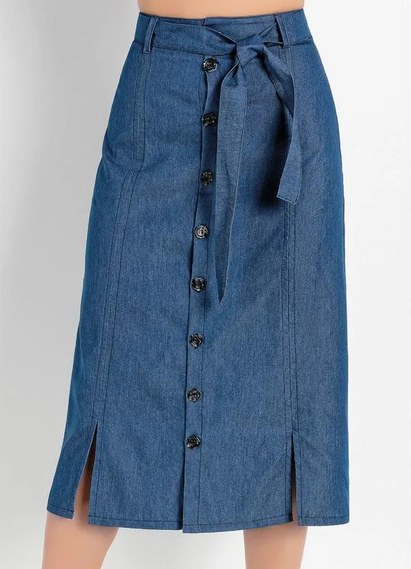 Rosalie - Saia Jeans com Botões 6