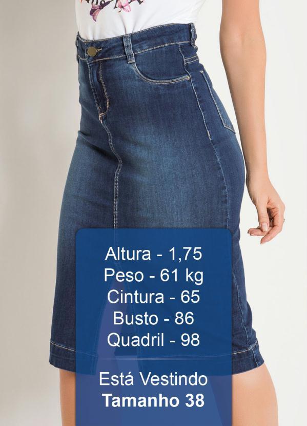 Sawary Jeans - Saia Jeans com Fenda Frontal Sawary 3