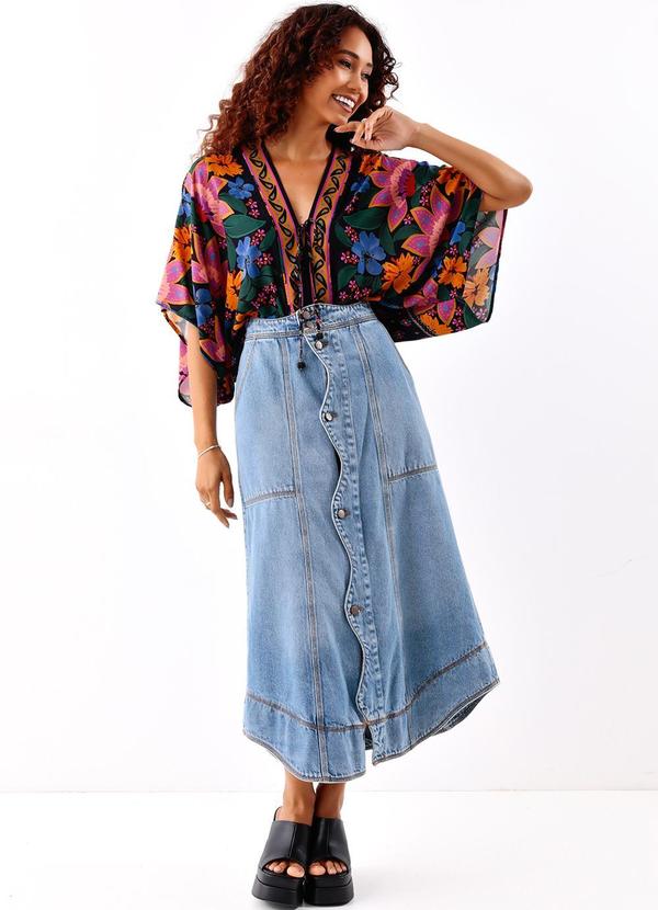 Farm - Saia Jeans Onda 3