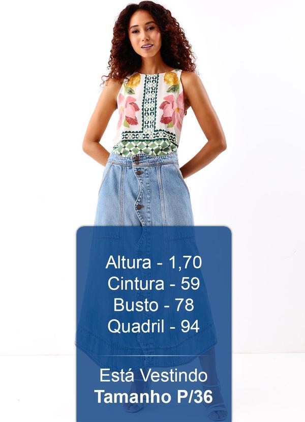 Farm - Saia Jeans Onda 6