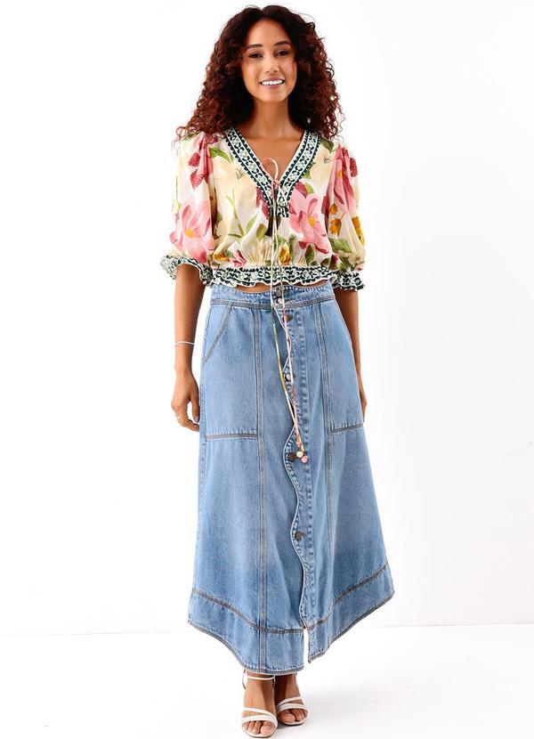 Farm - Saia Jeans Onda 7