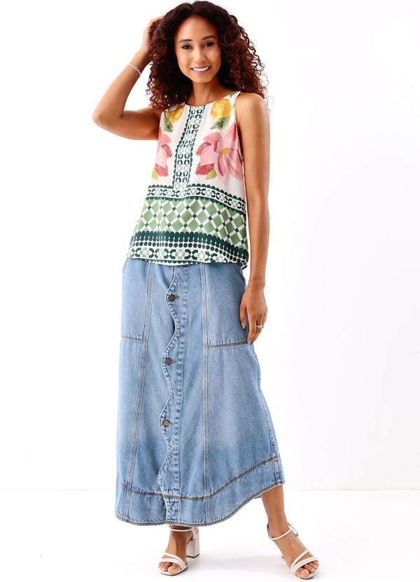 Farm - Saia Jeans Onda 9