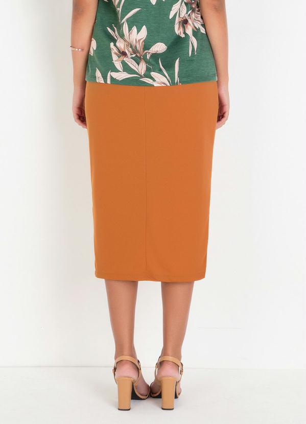 Outlet - Saia Lápis Caramelo Moda Evangélica 2