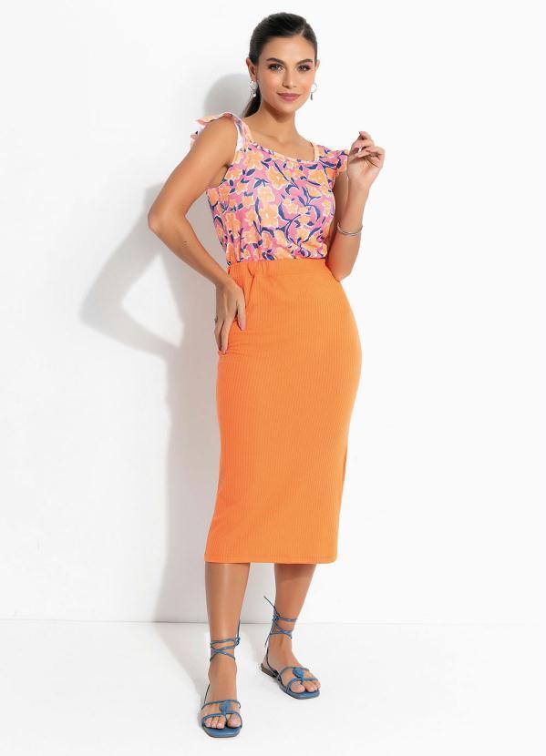 Outlet - Saia Laranja Básica 3