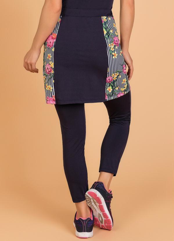 Outlet - Saia Legging Marinho Moda Evangélica Fitness 2