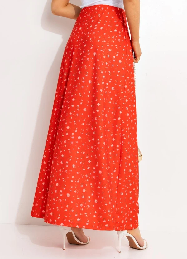 Quintess - Saia Liberty Vermelho em Malha Fria 2