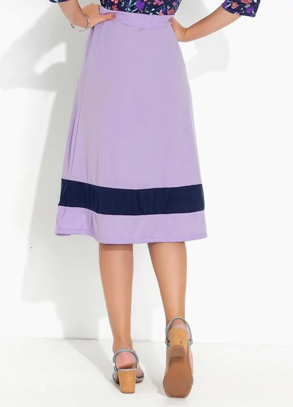 Rosalie - Saia Lilás Evasê 2