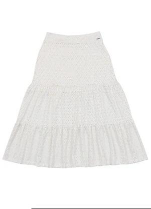 Soft Bonni - Saia Longa Adulto Feminino Branco - SOFT BONNI