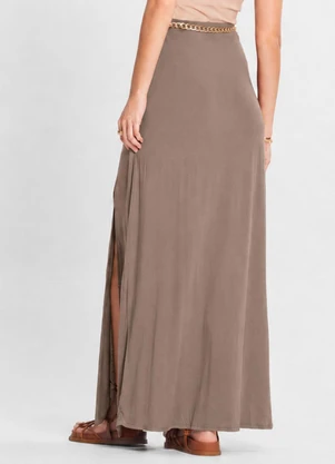 Select - Saia Longa Feminina Marrom - SELECT